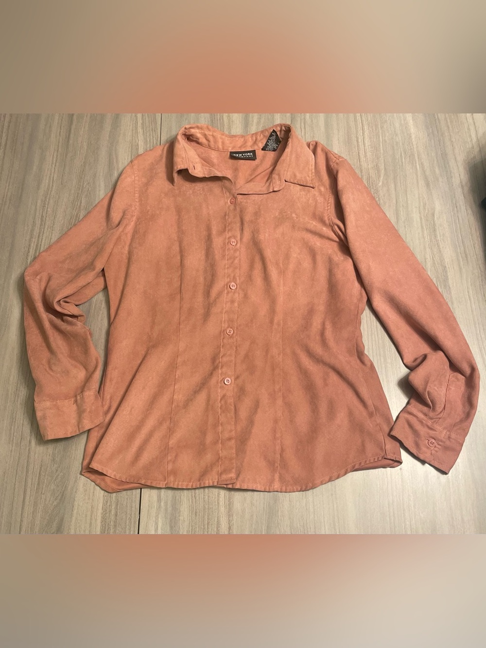 New York & Company Polyester Button-Down Blouse – Size Large